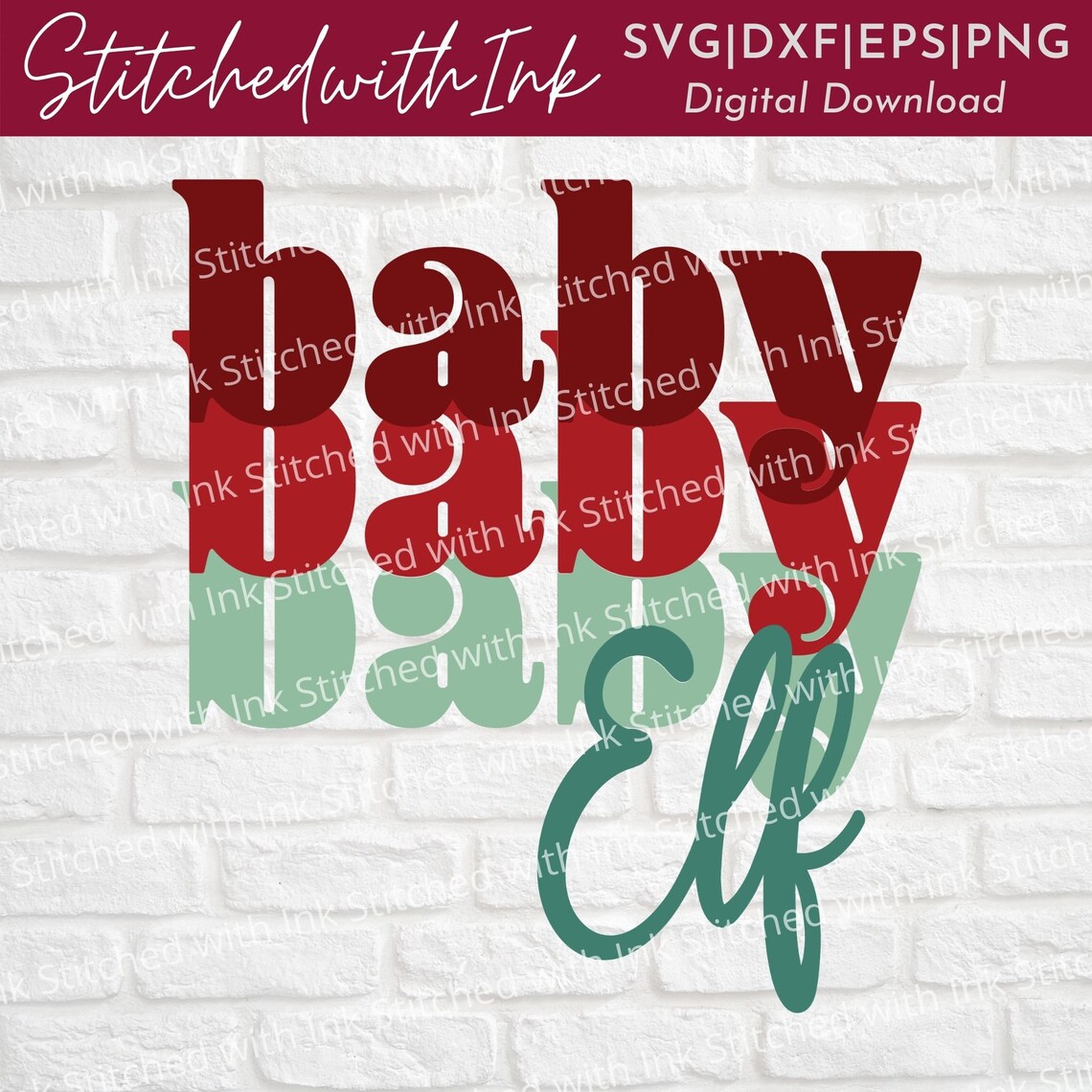 Download Baby elf svg elf shirt svg retro font elf svg | Etsy
