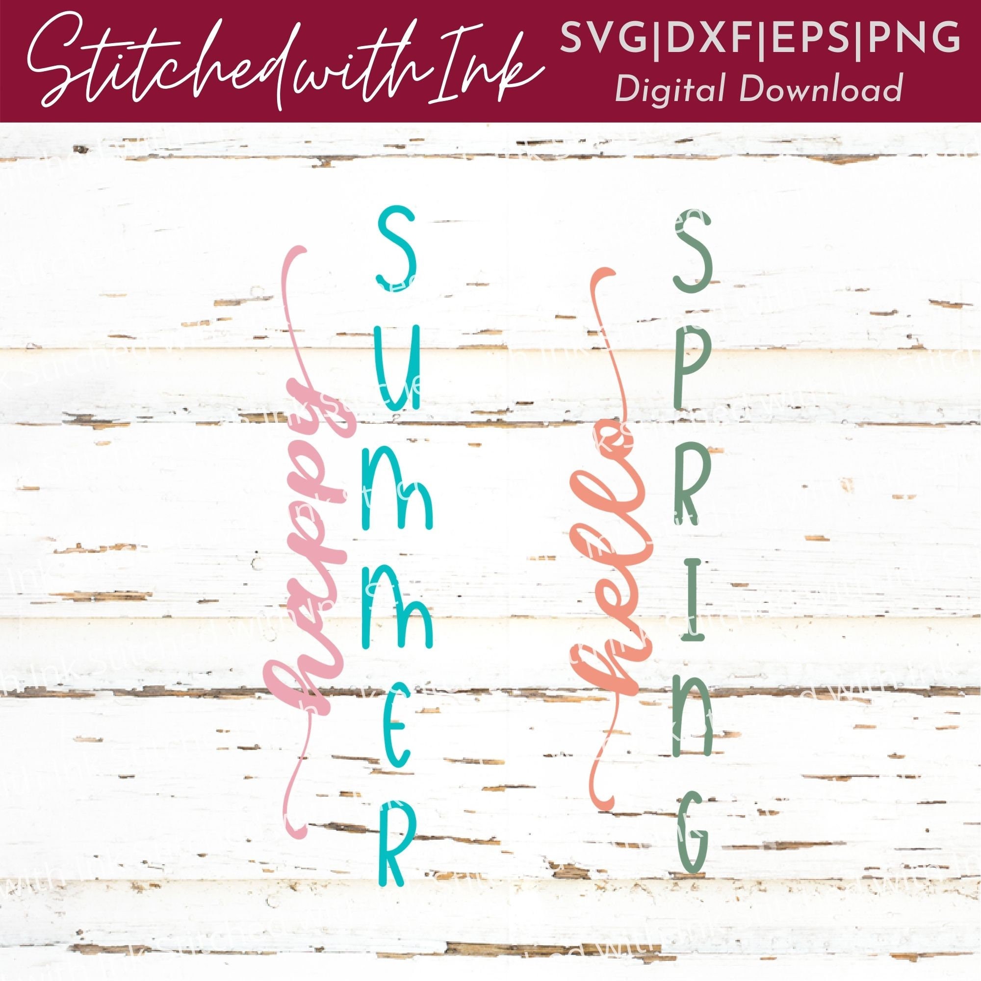 Download Hello Spring Svg Happy Summer Svg Spring Vertical Svg | Etsy