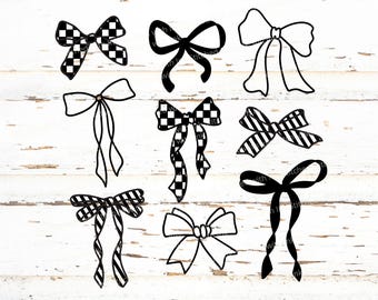 Coquette png, Bows svg, coquette svg, coquette bow png, retro ribbon svg, pink bow png, checkered bows, bow clipart, coquette shirt