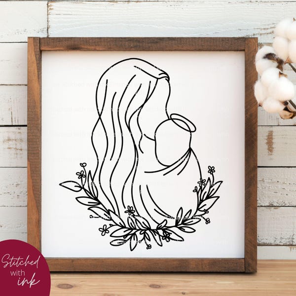 Angel baby svg, mother holding baby png, memorial svg, baby loss clipart, miscarriage svg, infant loss printable, remembrance svg, printable