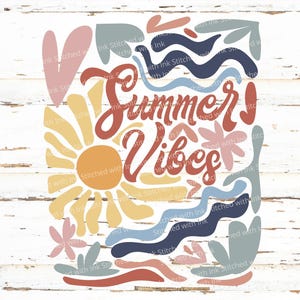 Sommer Stimmung Png, Sommer tshirt svg, Groovy Sommer-T-Shirts, Sommer Sublimation, Sommer svg, Sommerhemd svg, Retro Blatt-Svg