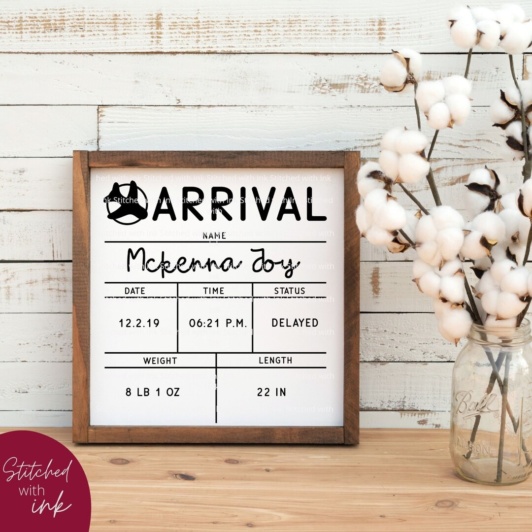 Baby Stats SVG, Baby Birth Stats Svg, Birth Stats SVG, Birth ...