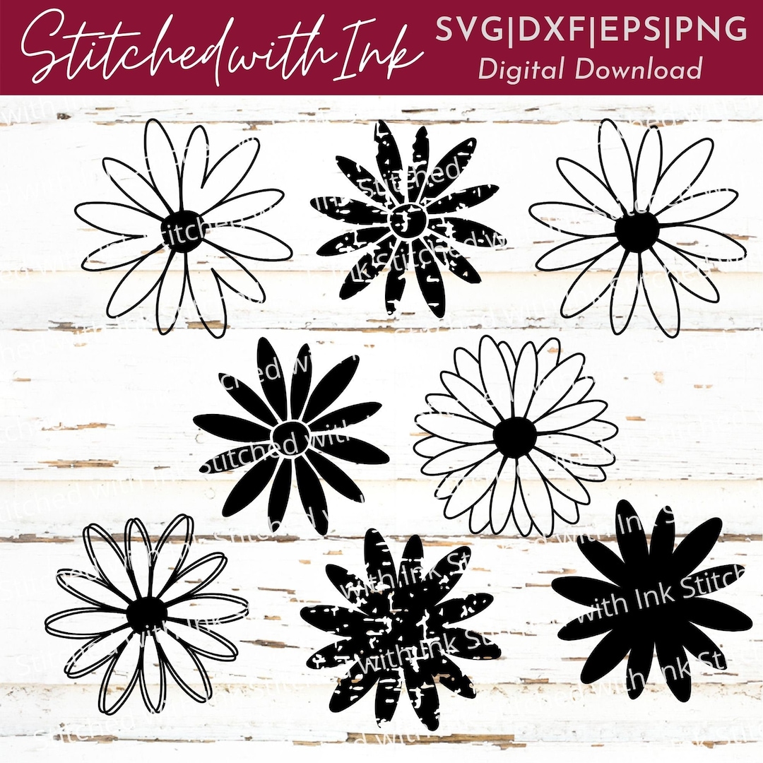 Daisy Svg, Daisy Flower Svg, Layered Flower Svg, Spring Svg, Flower Svg ...