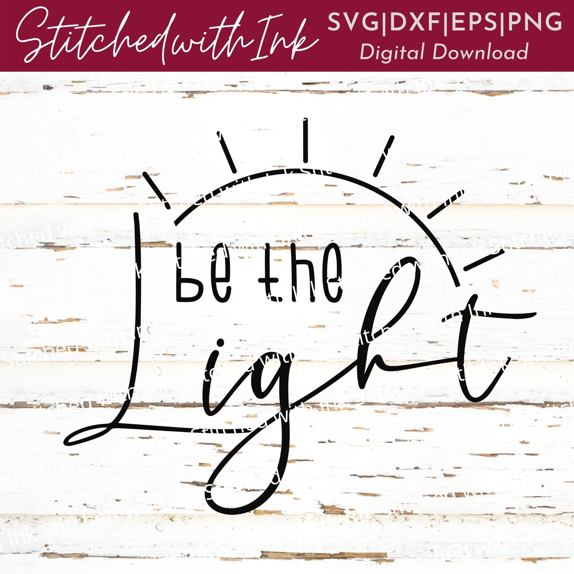 Be the Light SVG Bible Verse Svg Scripture Svg Be the Light | Etsy