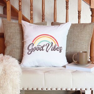 Good Vibes SVG - Rainbow SVG - Hippie Svg - Good Vibes Only Svg - Positive Svg - Summer Svg - Retro Svg - Motivational Svg - Good Vibes Png image 3