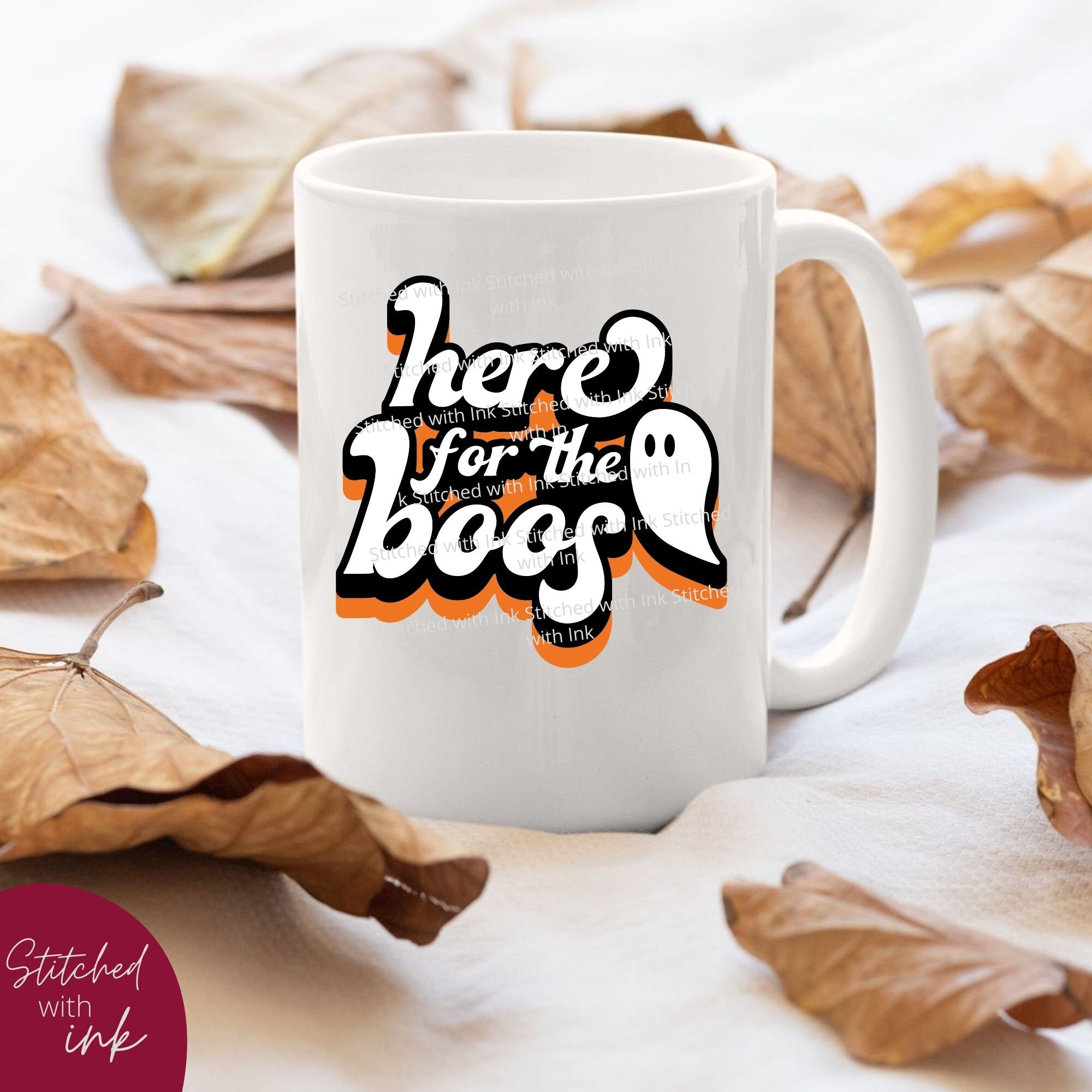 Here for the Boos SVG Halloween Svg Ghost Svg Retro Svg | Etsy