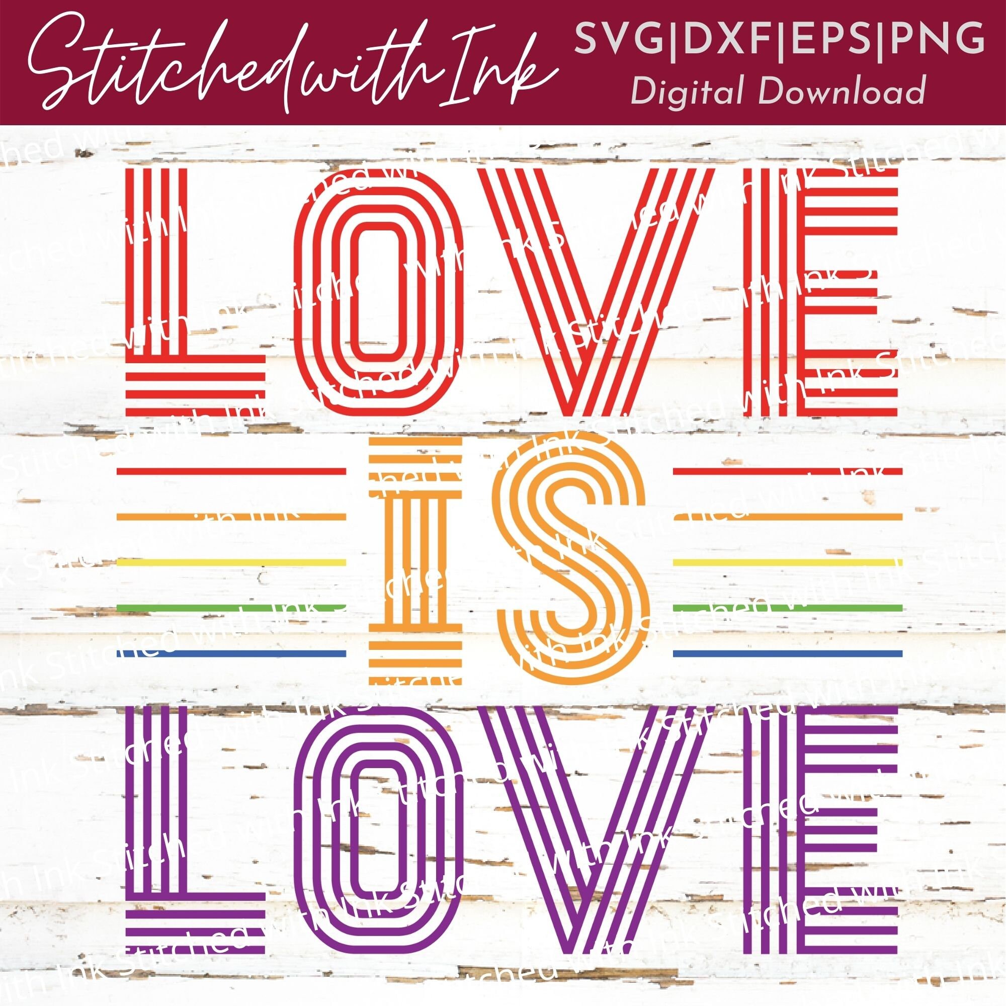 Lgbtq Svg Love is Love Png Gay Pride Svg Pride Png Love is - Etsy