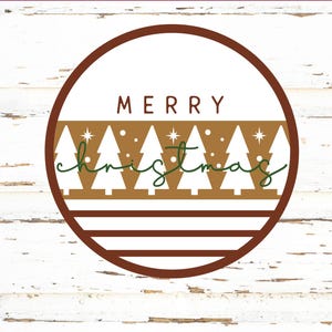 Christmas door hanger svg, Christmas wreath SVG, Door Hanger Svg, Merry Christmas sign, multilayer svg, christmas round svg, Christmas trees