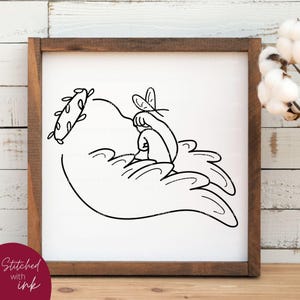 Ali d'angelo in formato SVG, simbolo commemorativo della perdita del bambino in formato SVG, disegno lineare sulla perdita della gravidanza, simbolo di morte in utero in formato SVG, perdita del bambino, aborto spontaneo, ali per neonati, tatuaggio di un angelo bambino