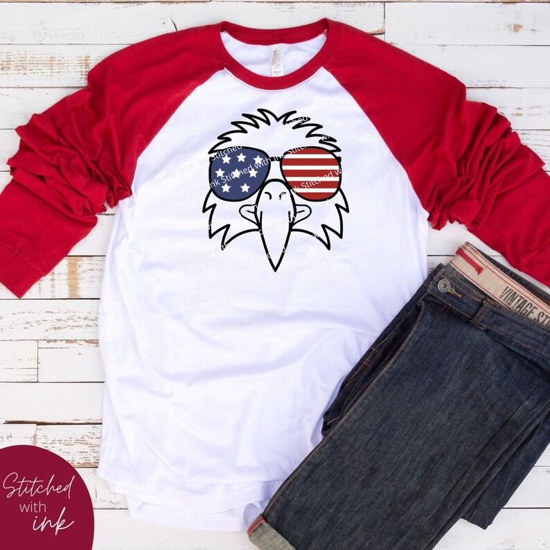 Patriotic Eagle Svg 4th of July Svg American Flag Svg - Etsy