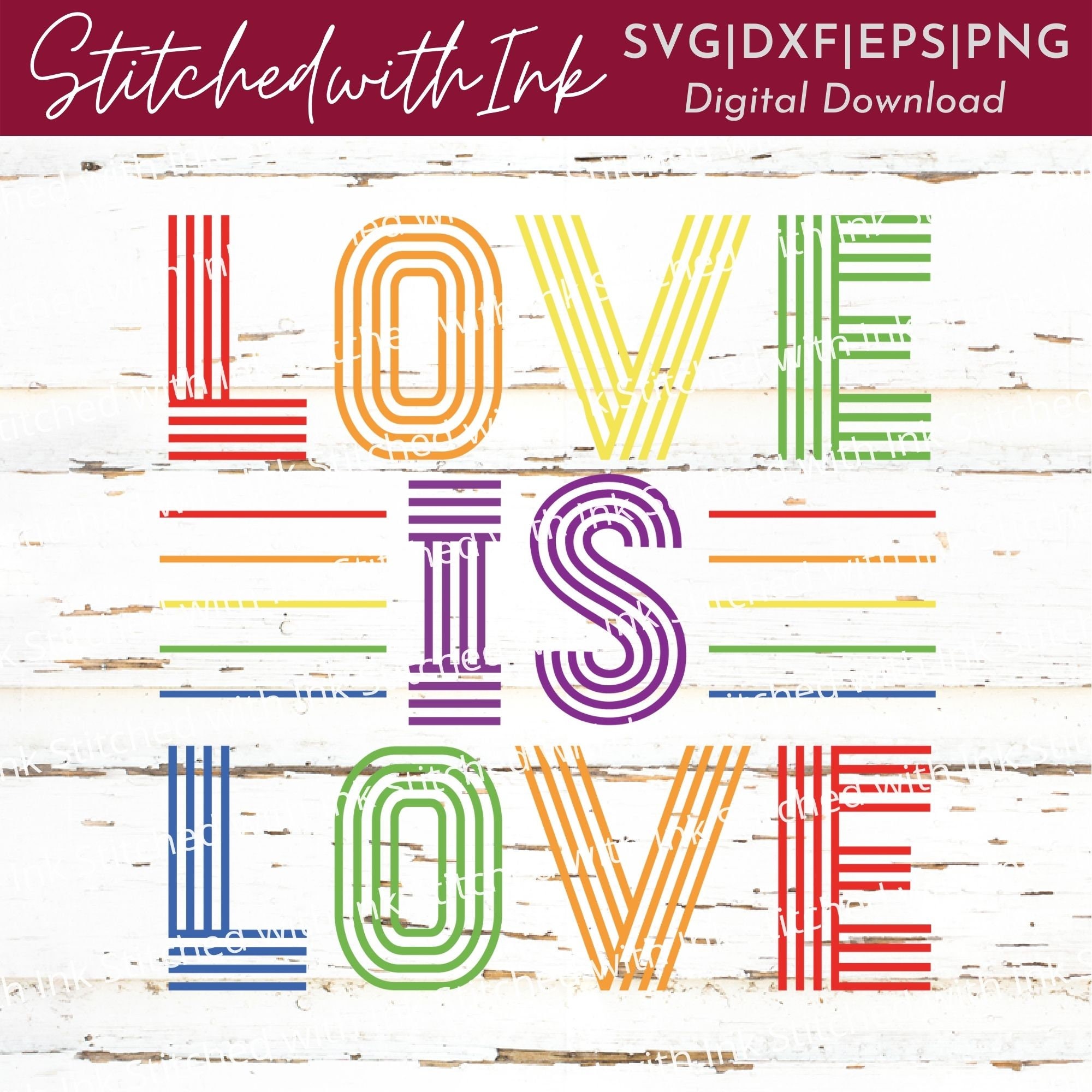 Lgbtq Svg Love is Love Png Gay Pride Svg Pride Png Love is - Etsy
