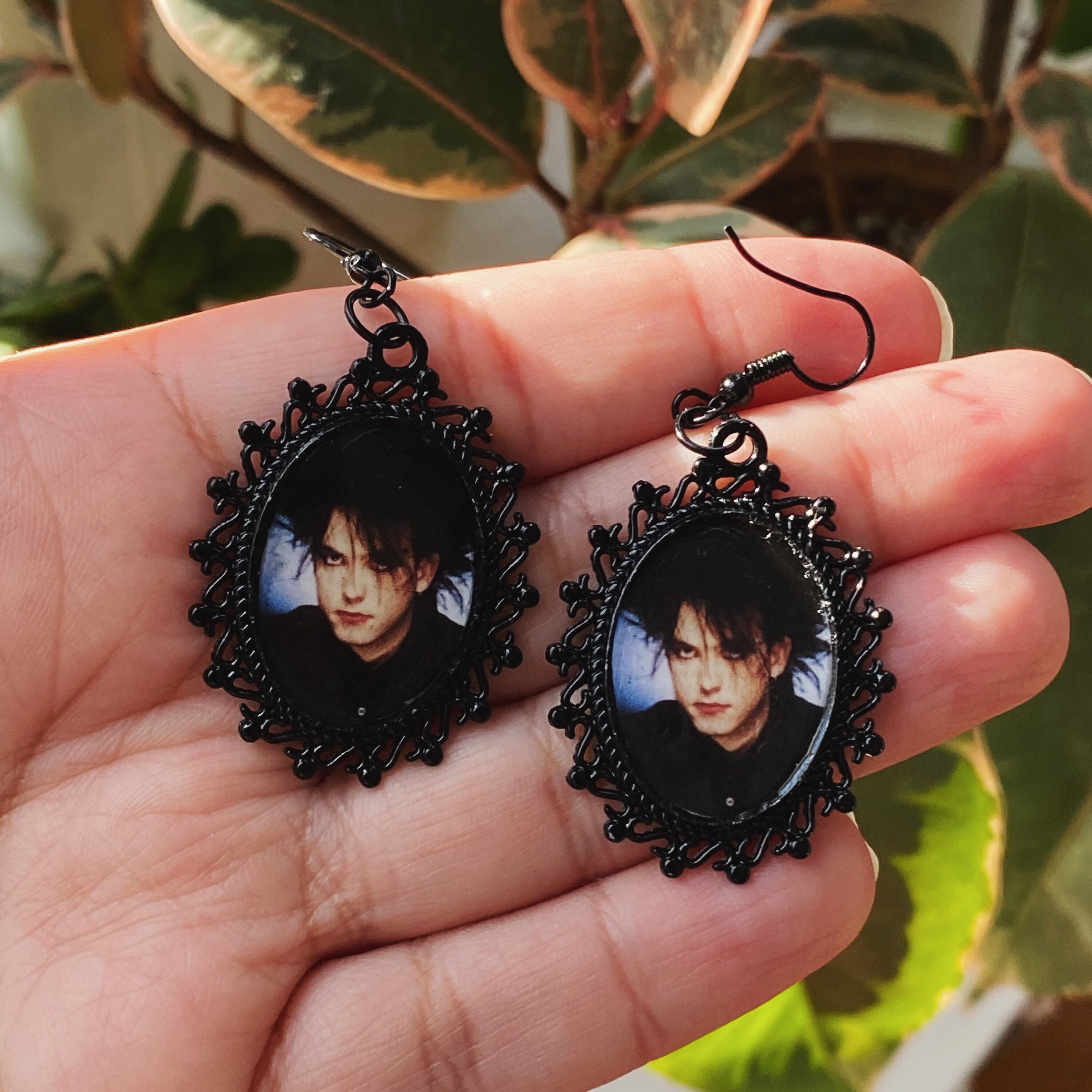 Robert Smith Portrait Earrings