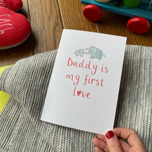 Carte de voeux pour la Saint-Valentin papa est mon premier amour