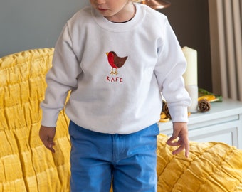 Children's Personalised Embroidered Name Christmas Sweatshirt