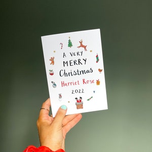 Carte Un très joyeux Noël personnalisée