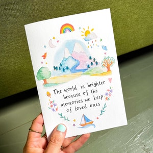 Carte de sympathie des souvenirs de ceux que vous aimez qui pensent à vous
