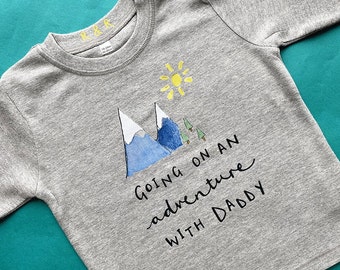 Going on an Adventure with Daddy Children's Long Sleeve T Shirt