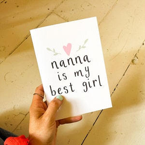 Carte Fête des mères Nanna est ma meilleure fille