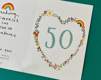 Carte d'anniversaire personnalisée pour un ami, une mère, une soeur, une tante ou une grand-mère