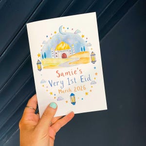 Cartão personalizado para o primeiro Eid