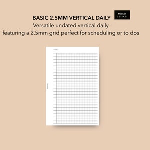 Pocket Daily Planner Insert, Printable Daily Agenda PDF, Filofax Pocket Day on 1 Page Planner, LV PM Agenda Refill, To Do List Insert