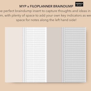 Passport TN MYP x Filoplanner Braindump Insert, passport TN inbox insert, to do list insert, travelers notebook inserts, MomYePlans
