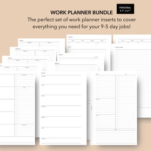 Pacchetto pianificatore di lavoro personale/inserti per pianificatore di lavoro, inserti per pianificatore personale Filofax, inserti per agenda MM Louis Vuitton