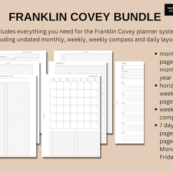 Franklin Covey - Etsy