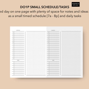 Printable Passport TN Daily Insert, Travelers Company Passport TN insert, Passport Travelers Notebook Daily Insert, Daily Booklet