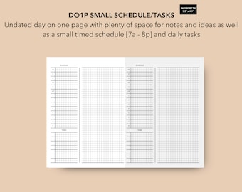Printable Passport TN Daily Insert, Travelers Company Passport TN insert, Passport Travelers Notebook Daily Insert, Daily Booklet