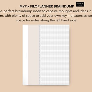 HP Classic MYP x Filoplanner Braindump Insert, happy planner inbox insert, to do list insert, printable classic HP inserts, MomYePlans