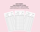 Printable Cash Envelope Inserts Dave Ramsey System Mom Cash Envelope Template Budget Planner Spending Tracker Cash Wallet Envelope