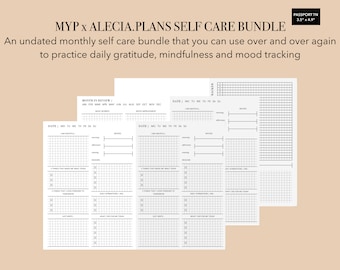 Passport TN MYP x Alecia.Plans Self Care Bundle, daily journaling, the 5 minute journal, daily gratitude, mindfulness insert, Travelers