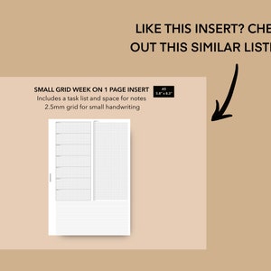 A5 Size Minimalist Hobonichi Weeks Printable Insert Fauxbonichi Weeks ...