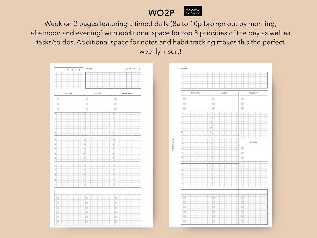 FC Compact WO2P With Trackers, Schedules and Task List, FC Compact ...