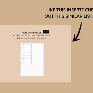 Personal Wide Weekly Planner Insert, Printable Undated Dot Grid Weekly ...