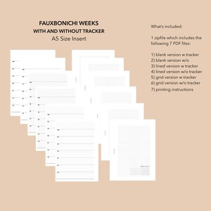 A5 Size Minimalist Hobonichi Weeks Printable Insert Fauxbonichi Weeks ...