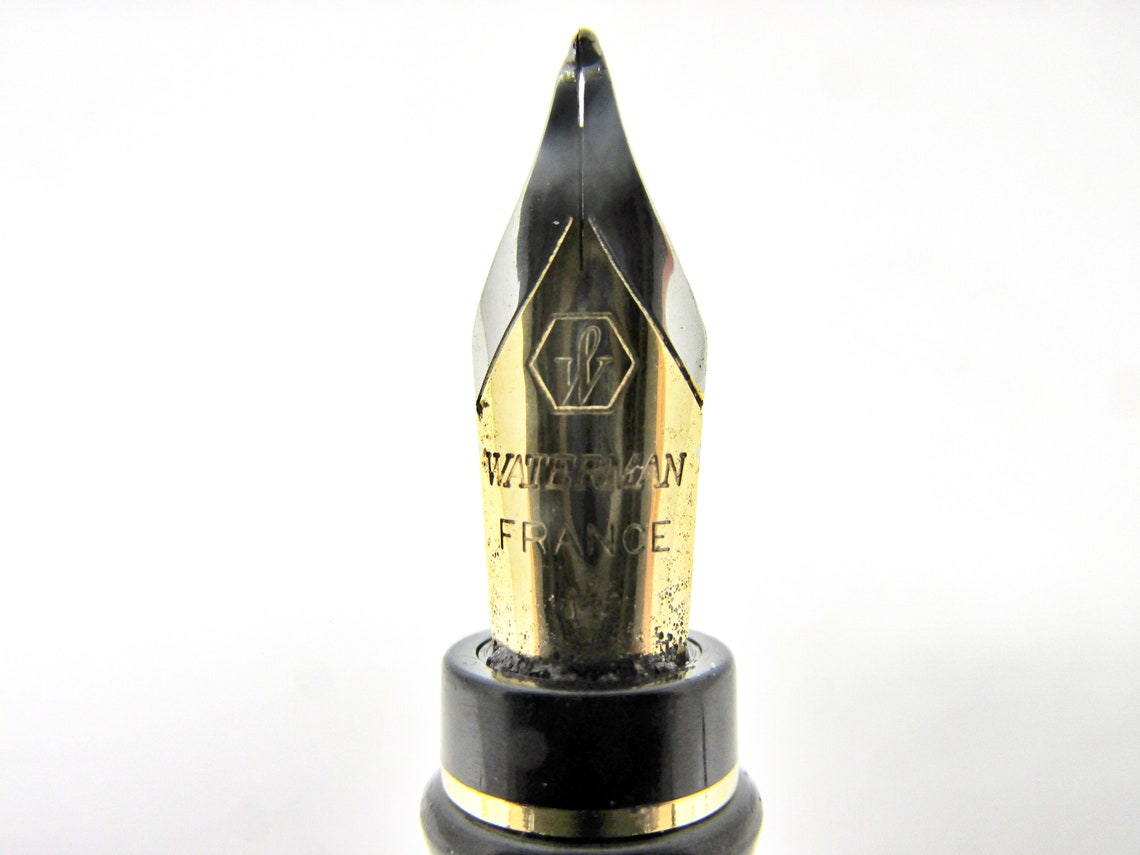 Vintage Waterman Expert II Fountain Pen 1990Black Lacquer Etsy