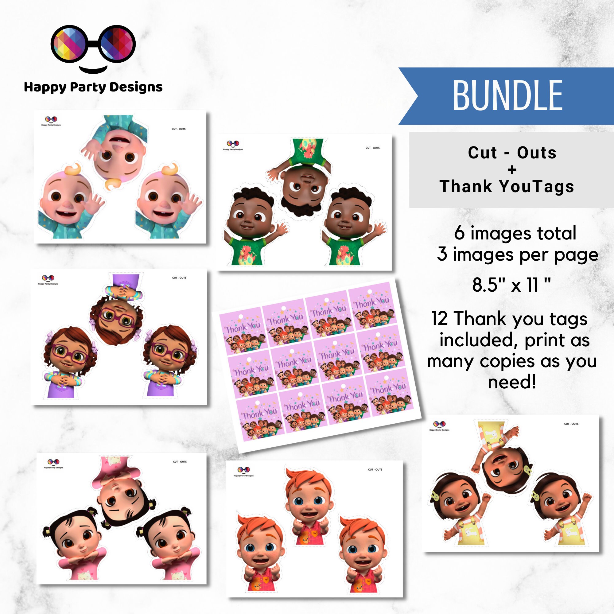 Cocomelon printable Cut-out Printable Cocomelon Party Bag | Etsy