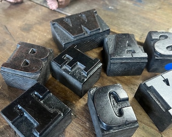 34mm vintage printers block bold small