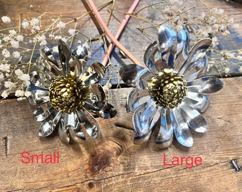 Handmade Metal Daisies