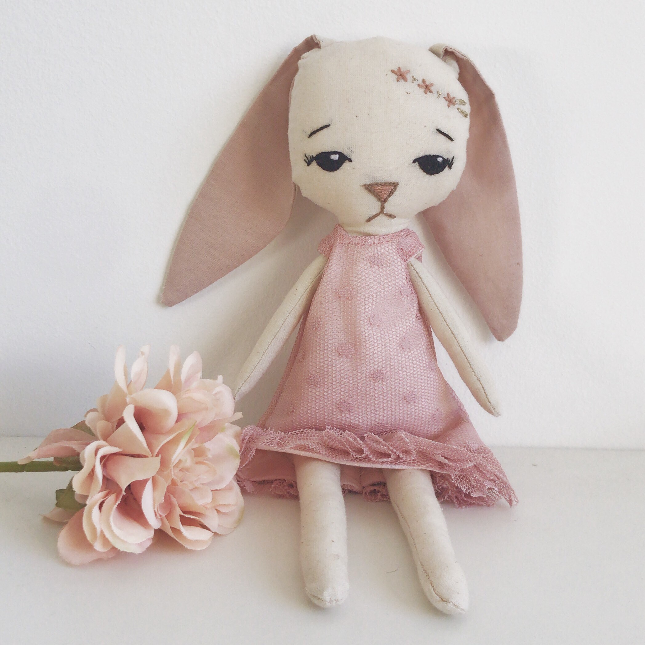 Poupée Tissu Clarisse La Lapine