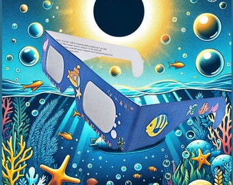 Underwater life Eclipse glasses approved to ISO 12312-2 standards