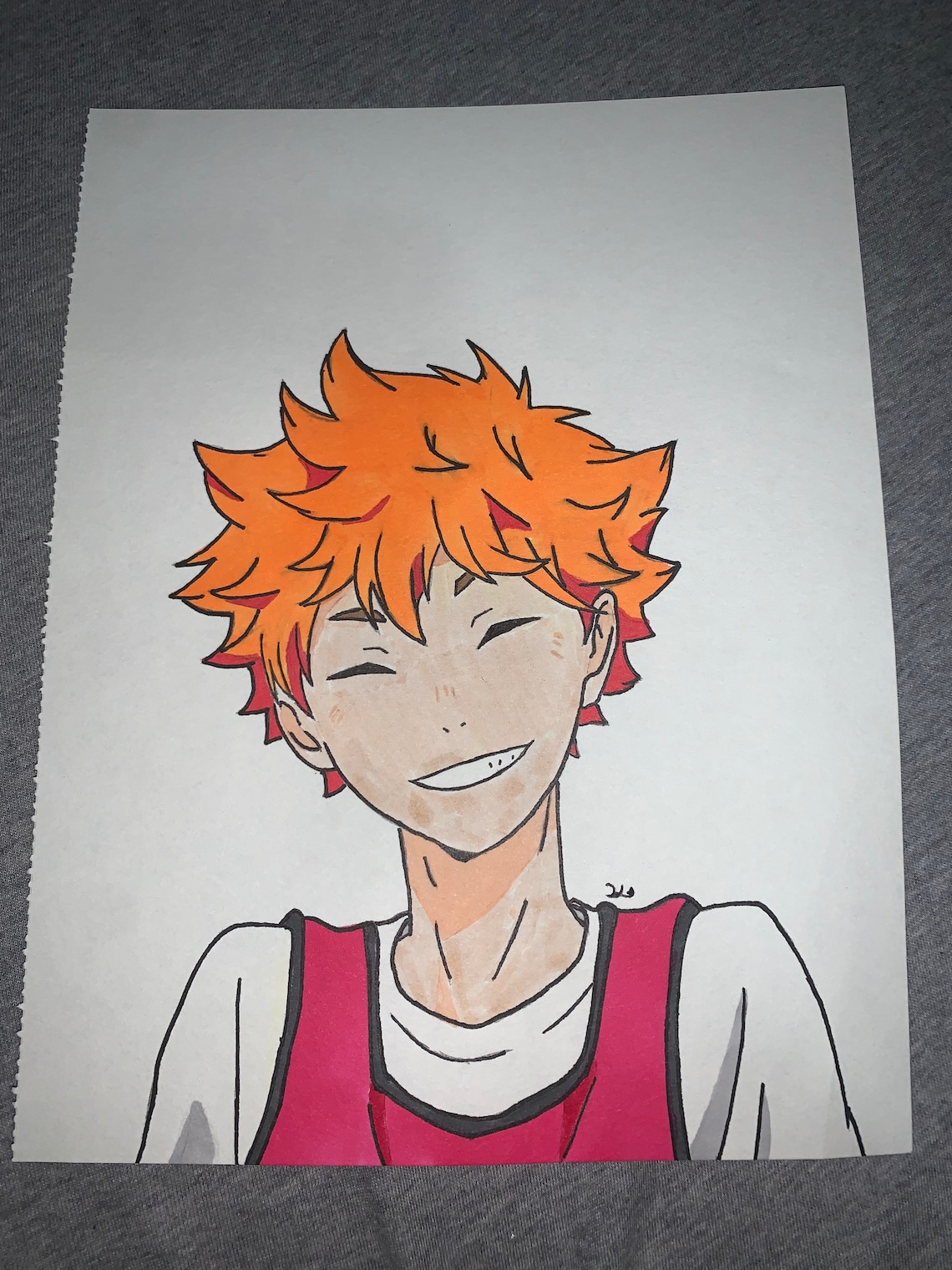Hinata shoyo drawing Etsy