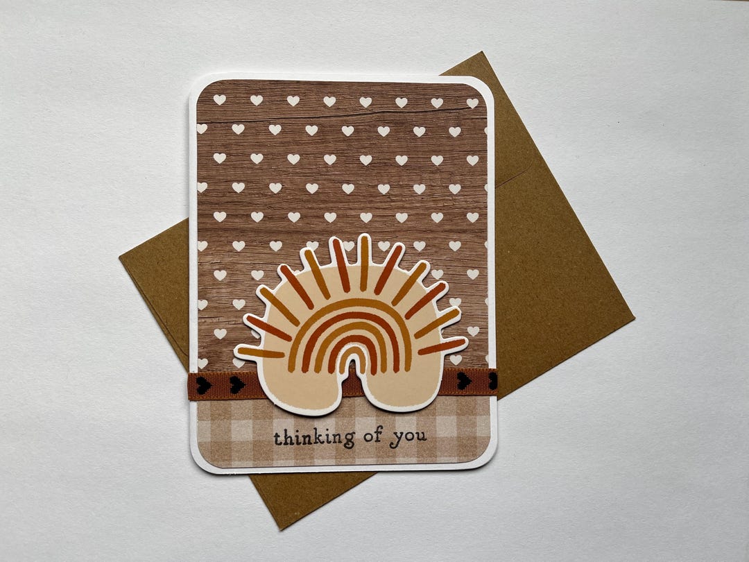 Thinking of You Card, Sympathy Card, Friendship Card, Handmade Card ...