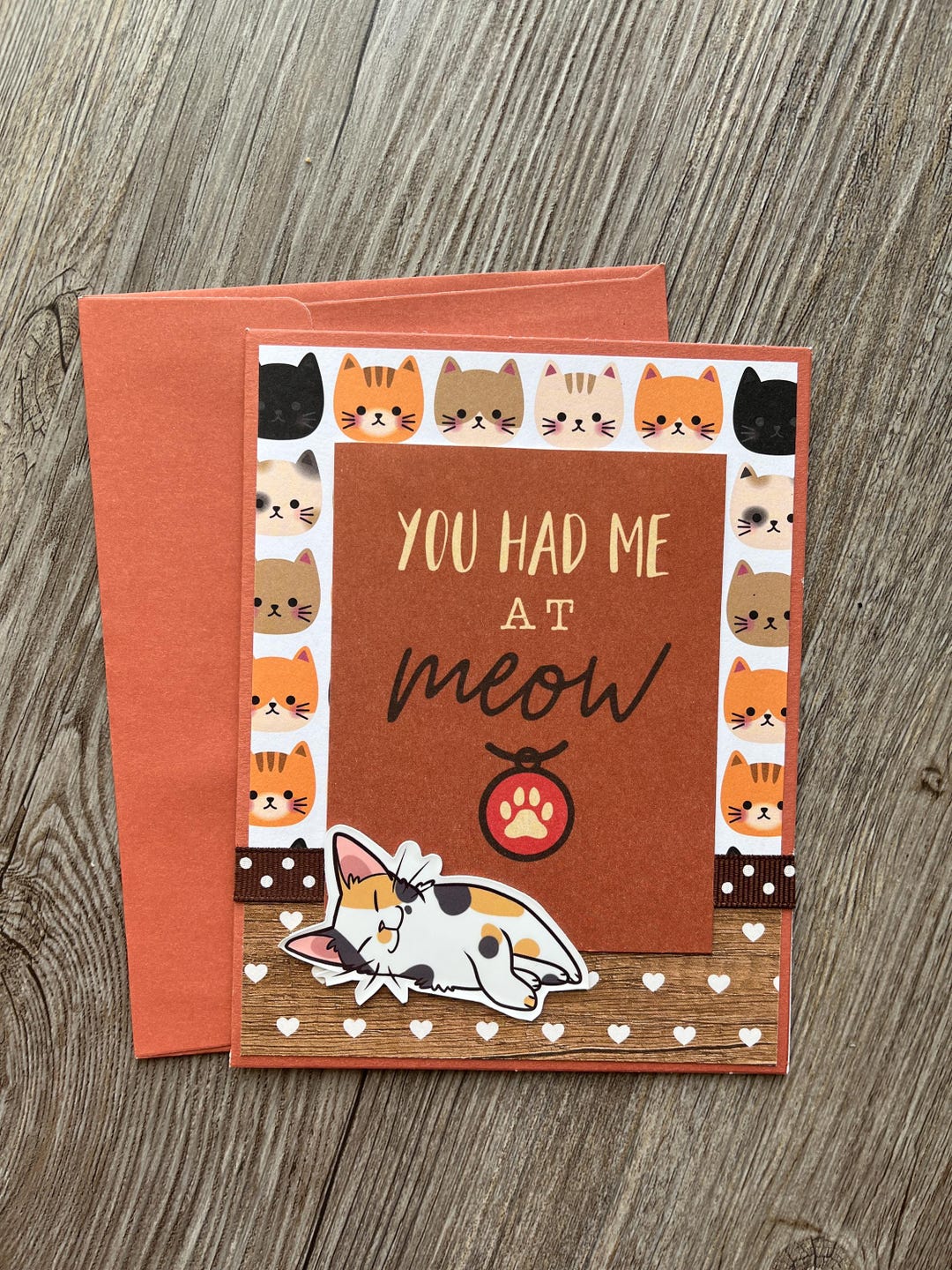 Cat Card, Hello Card, Animal Card, Cat Birthday Card, Dog Card ...