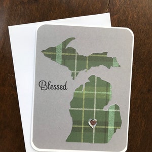 Msu Football Card East Lansing Michigan Spartan Spirit Etsy