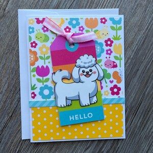 Dog Card, Hello Card, Animal Card, Dog Birthday card, Dog Card, Greeting Card, Happy Birthday Card, Kitty Card, Kitten Card, Friendship Card