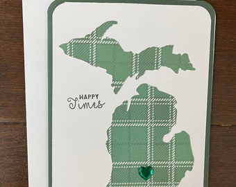 Michigan State card, MSU Card, Spartan Card, Michigan State University, Handmade Card, Greeting Card, MSU graduation card, MSU basketball