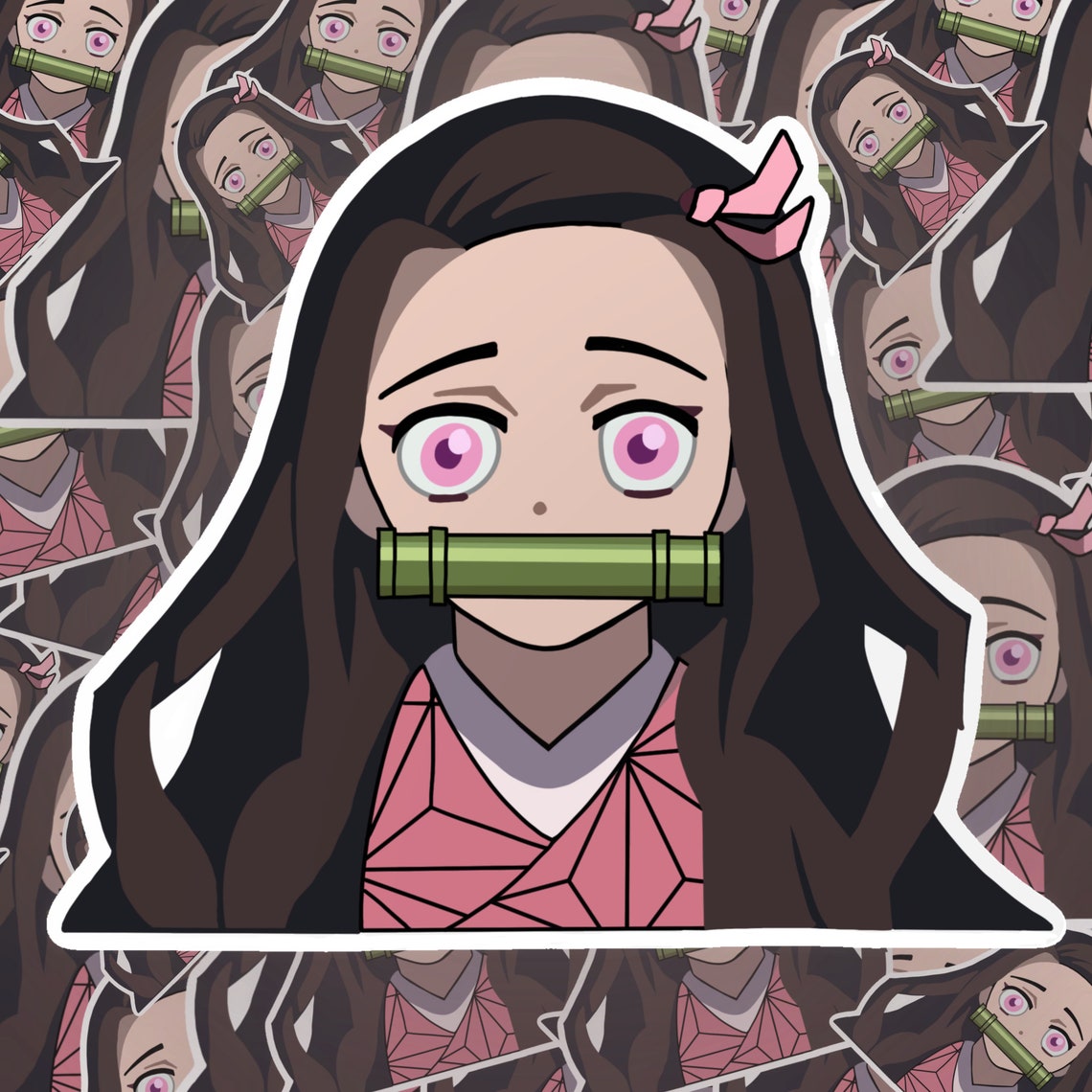 demon slayer stickers tanjiro nezuko zenitsu inosuke etsy